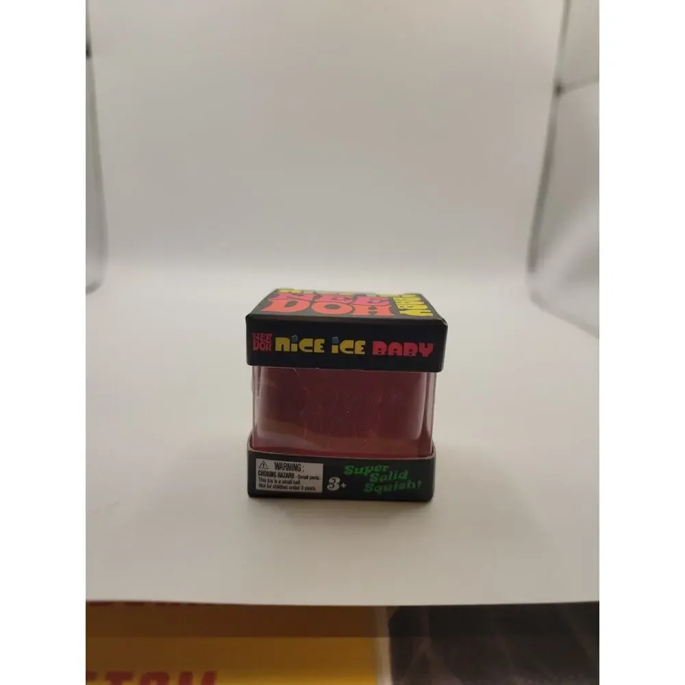 Needoh Nice Baby Mini Ice Cube Fidget Cube Toy PINK Sensory Viral NEW
